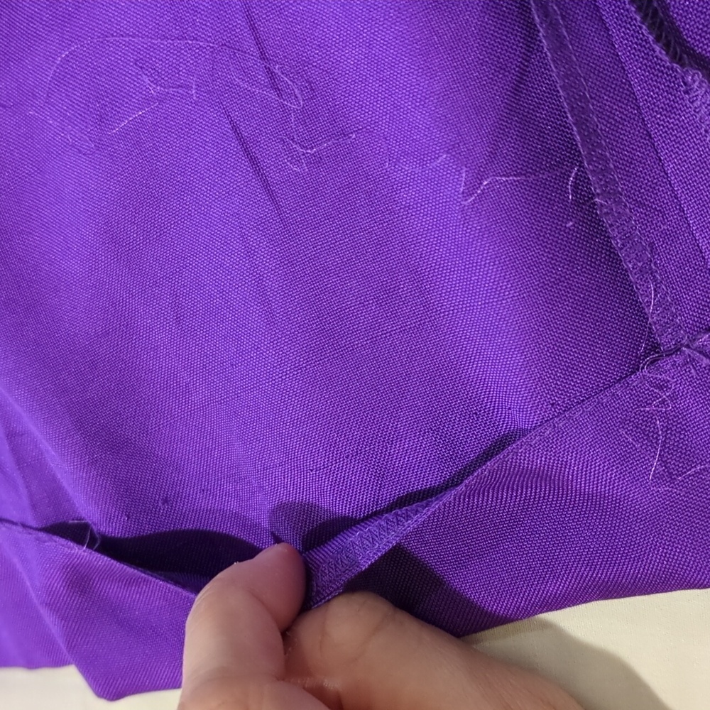 Diane Von Furstenberg purple silk dress size 4 - Picture 7 of 8